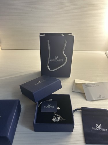 Swarovski collana con cigno