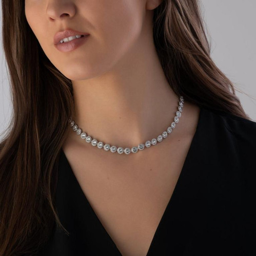 Collana tennis una - una, donna