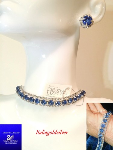 Collana swarovski donna - collana, blu