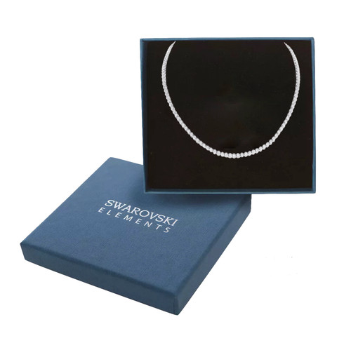 Collana tennis bianca - collana,