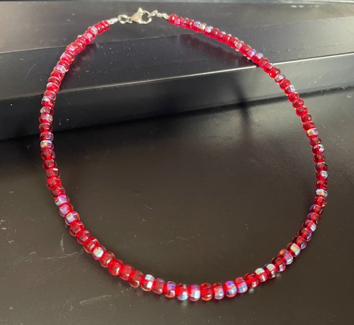 Collana tennis swarovski - , rosso
