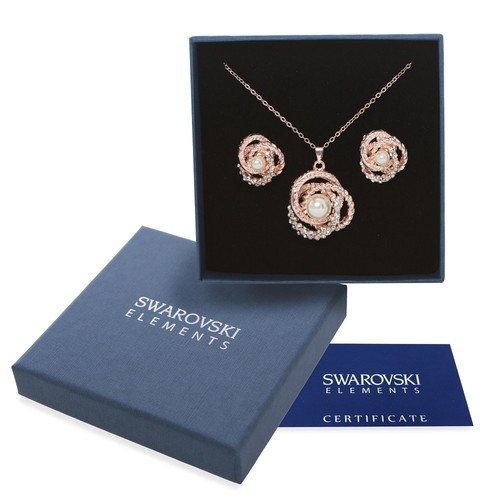 Elegante parure oro swarovski - elegante,