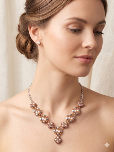 Collana artigianale con - collana,