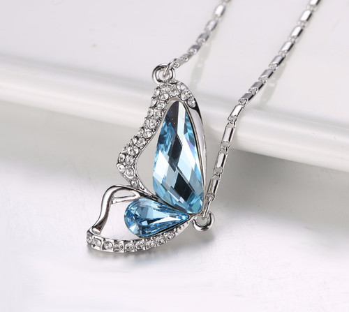 Collana donna argento farfalla - collana,